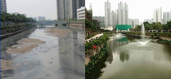 黑臭河道治理前后